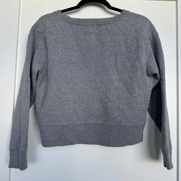 J.Crew Factory Gray Cotton Blend Long Sleeve Pullover Sweater Size S C0079 - Picture 3 of 6